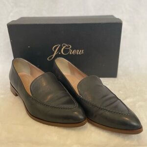 J. Crew Dark Leather Women’s Slip-Ons